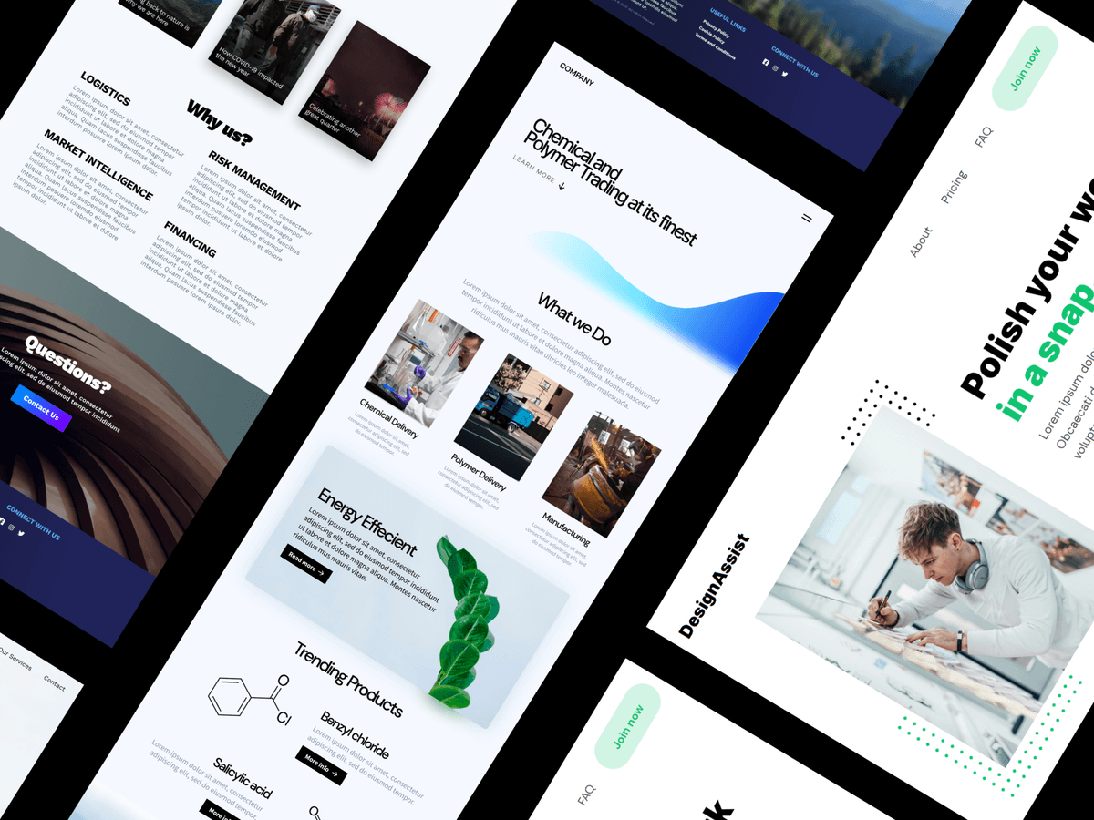 Landing Pages for Startups - Concept
